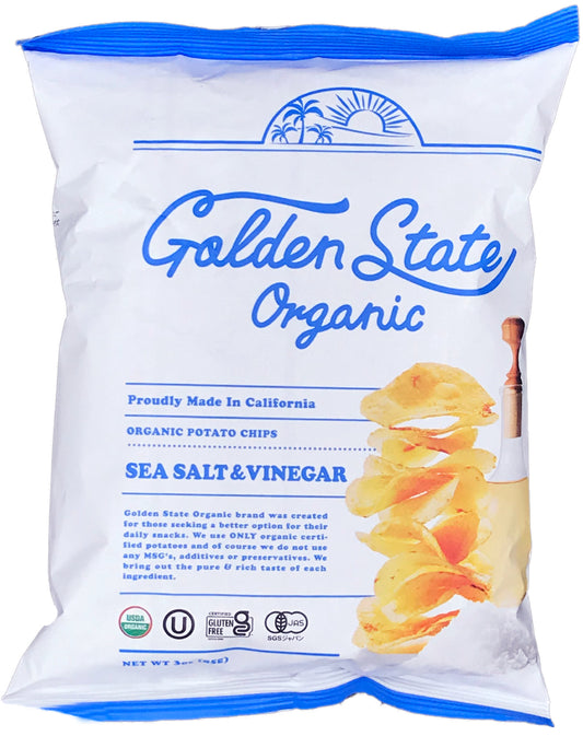オーガニックポテトチップス　シーソルト＆ビネガー